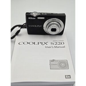 Nikon Coolpix S220 Black Digital Camera